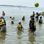 真夏の大冒険　湖水浴